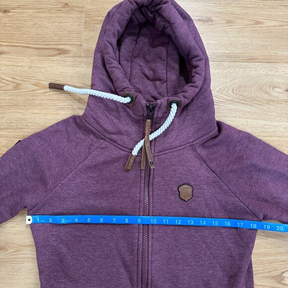 Naketano The Poets Choice Women's Maroon Full Zip Sweatshirt Jacket Size M - Picture 10 of 12
